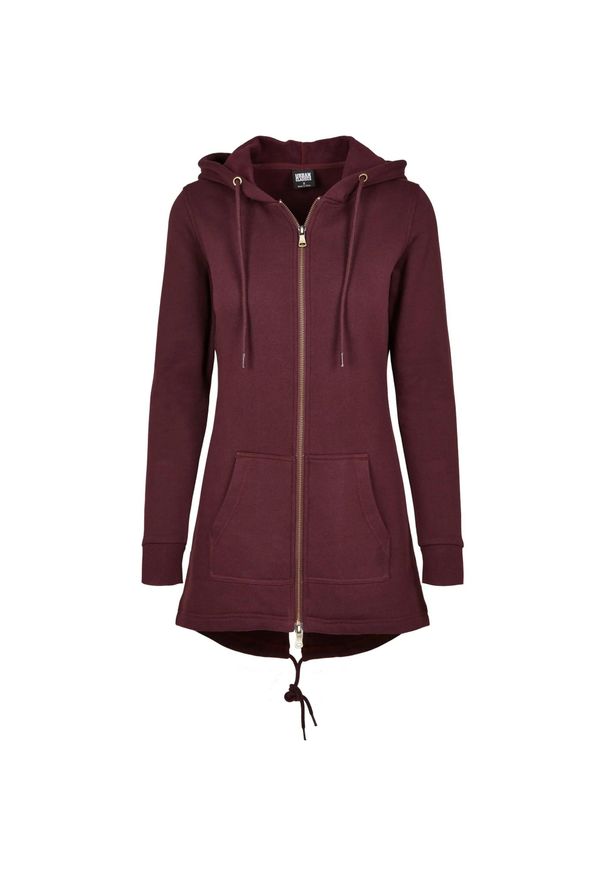 Urban Classics - Parka Dresowa Dla Kobiet. Kolor: czerwony, wielokolorowy, brązowy. Materiał: dresówka