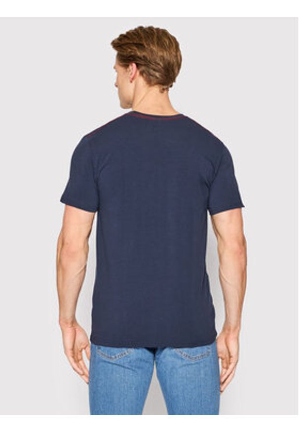 Henderson T-Shirt Bosco 18731 Granatowy Regular Fit. Kolor: niebieski. Materiał: bawełna