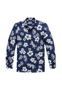 Polo Ralph Lauren Koszula 710B14227001 Granatowy Classic Fit. Typ kołnierza: polo. Kolor: niebieski. Materiał: len #2