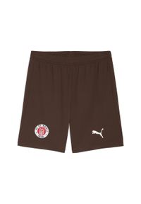 Puma - Męskie szorty FC St. Pauli 25/26 PUMA Espresso Brown. Kolor: brązowy. Materiał: tkanina. Sport: piłka nożna