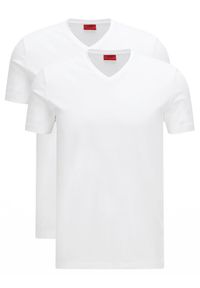 Hugo Komplet 2 t-shirtów V 50325417 Biały Slim Fit. Kolor: biały. Materiał: bawełna #1