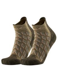Skarpety trekkingowe kobieta Therm-ic Trekking Cool Ankle Lady wysokosc kostki. Kolor: wielokolorowy, beżowy, zielony. Materiał: lyocell, bawełna, poliamid, elastan. Sport: turystyka piesza