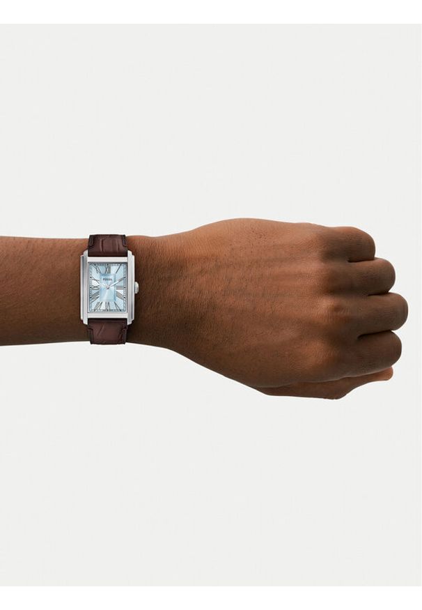 Fossil Zegarek Carraway FS6110 Brązowy. Kolor: brązowy