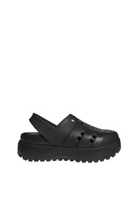 Adidas - Klapki Adilette Platform. Kolor: czarny. Obcas: na platformie