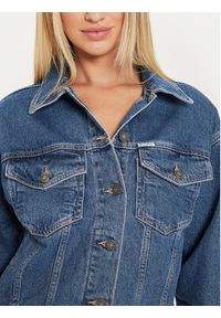 Guess Jeans Kurtka jeansowa W4YN56 D5CC3 Granatowy Oversize. Kolor: niebieski. Materiał: bawełna
