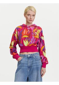 Adidas - adidas Bluza FARM JD6283 Różowy Loose Fit. Kolor: różowy. Materiał: bawełna