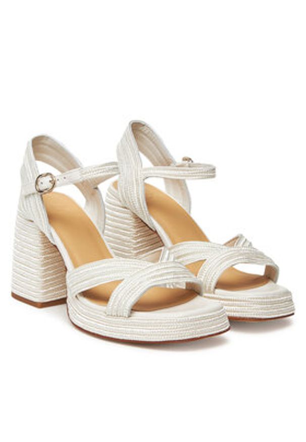 Castañer Espadryle Valle/142 023116 Biały. Kolor: biały. Materiał: materiał