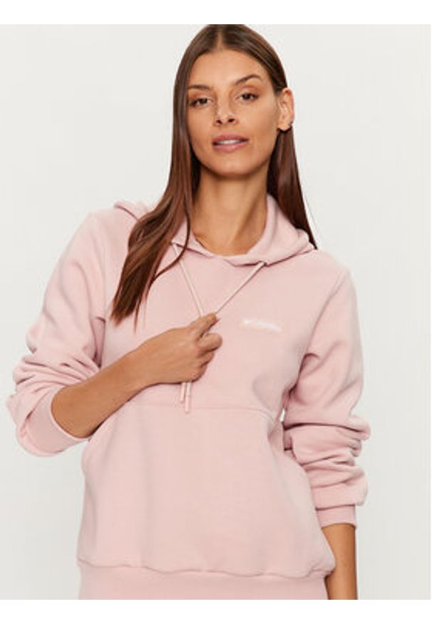 columbia - Columbia Bluza W Marble Canyon™ Hoodie Czerwony Regular Fit. Kolor: czerwony. Materiał: bawełna, syntetyk