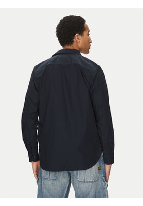 G-Star RAW - G-Star Raw Koszula Cpo Utility D26470-C973 C742 Granatowy Regular Fit. Kolor: niebieski. Materiał: bawełna
