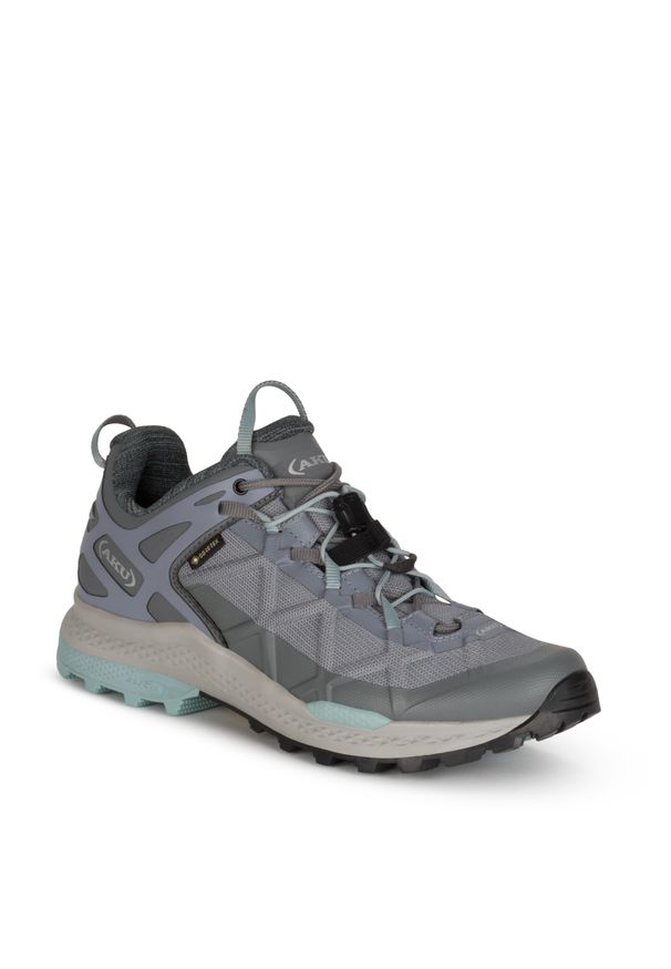 Buty sportowe trekkingowe damskie Aku Rocket Gore-tex wygodne lekkie. Kolor: fioletowy. Styl: sportowy