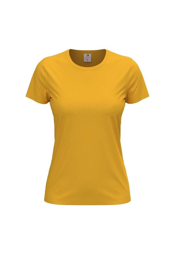 Stedman - Damska Klasyczna Koszulka O Dopasowanym Kroju. Kolor: żółty. Sport: turystyka piesza