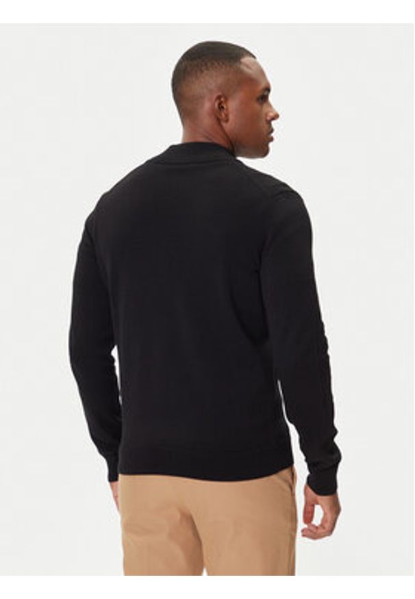 Aeronautica Militare Kardigan 252MA1580UL00506 Czarny Regular Fit. Kolor: czarny. Materiał: bawełna