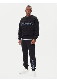 Hugo - HUGO Bluza Nogocrew 50549148 Czarny Regular Fit. Kolor: czarny. Materiał: bawełna #5