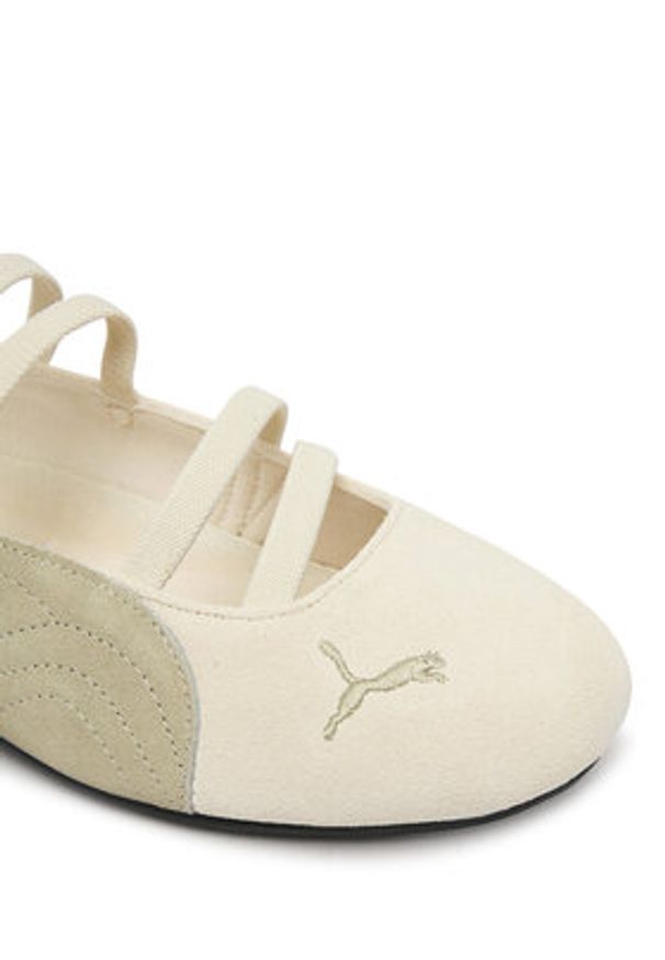 Puma Baleriny Speedcat Ballet Shoes 401287 08 Beżowy. Kolor: beżowy. Materiał: skóra, zamsz