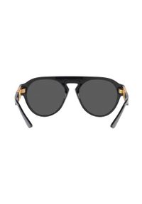 VERSACE - Versace okulary przeciwsłoneczne męskie kolor czarny. Kolor: czarny
