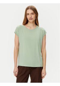 Vero Moda T-Shirt Ava 10284468 Zielony Regular Fit. Kolor: zielony. Materiał: lyocell