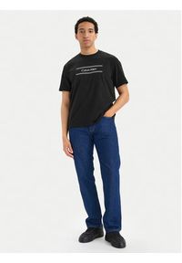 Calvin Klein T-Shirt SS 20s EU LV04LG813G Czarny Regular Fit. Kolor: czarny. Materiał: bawełna #3