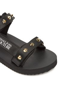 Versace Jeans Couture Sandały 78YA3S7C Czarny. Kolor: czarny. Materiał: materiał #5