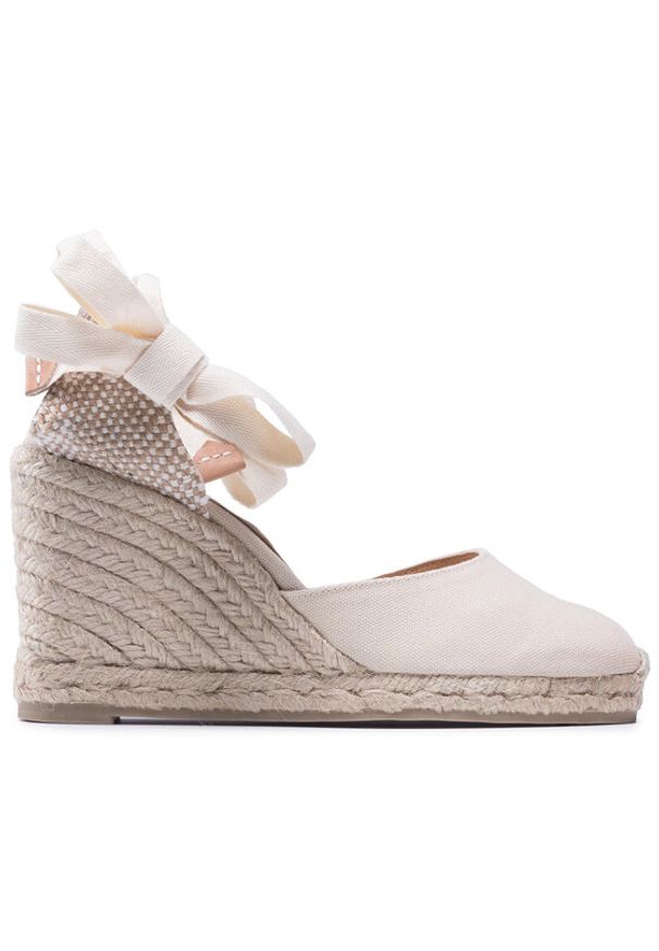 Castañer Espadryle Carina/8/001 020962-203 Beżowy. Kolor: beżowy. Materiał: materiał