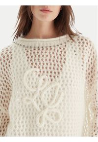 Liu Jo Sweter MF5430 MS039 Écru Relaxed Fit. Materiał: bawełna #4