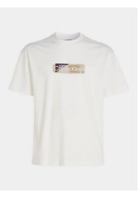 Calvin Klein T-Shirt Layered Gel Logo K10K111845 Biały Regular Fit. Kolor: biały. Materiał: bawełna #4