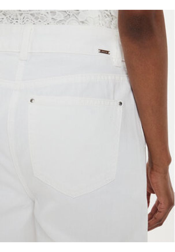 Morgan Jeansy 242-PEZEL Biały Wide Leg. Kolor: biały