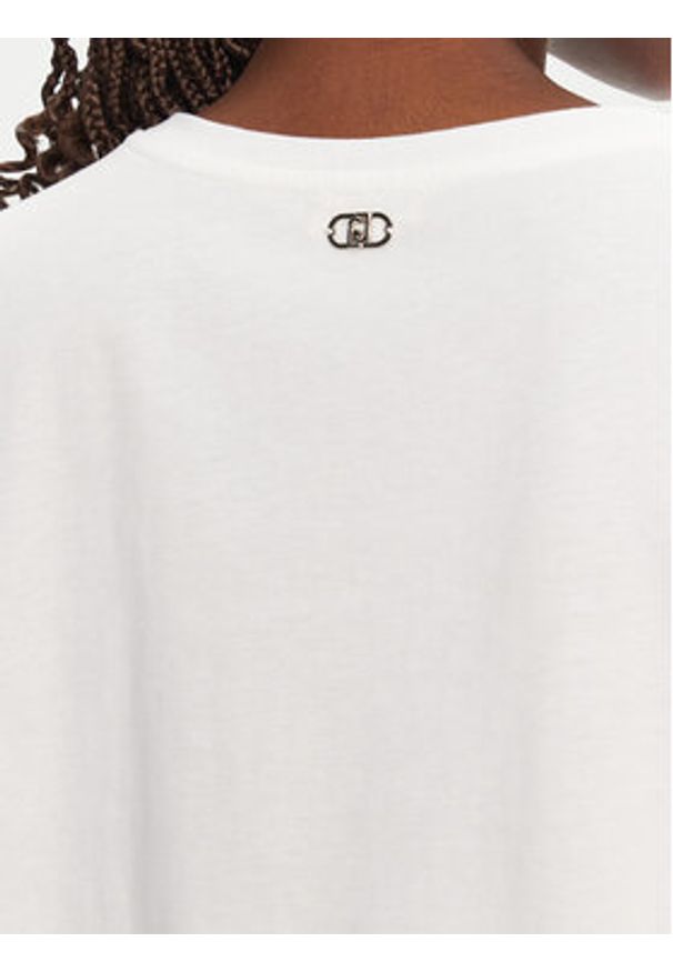 Liu Jo T-Shirt WA5148 J4893 Biały Regular Fit. Kolor: biały. Materiał: bawełna