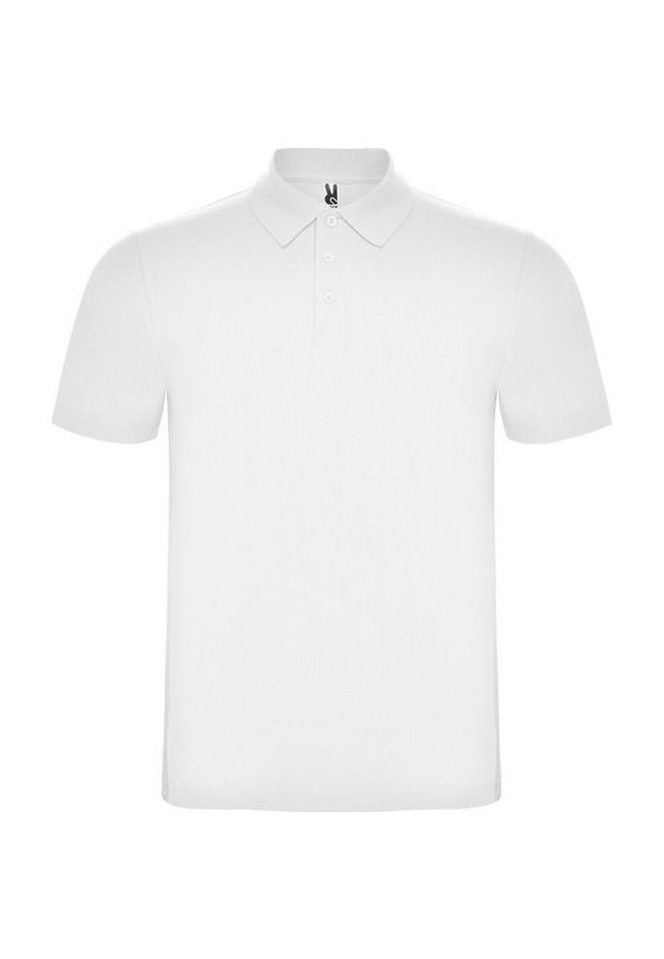 ROLY - Koszulka Polo Z Krótkim Rękawem Unisex Adult Austral. Typ kołnierza: polo. Kolor: biały. Długość rękawa: krótki rękaw. Długość: krótkie