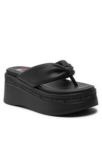 Tommy Jeans Japonki Tjw Wedge Sandal EN0EN02457 Czarny. Kolor: czarny. Materiał: skóra #6