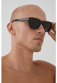 Burberry Okulary przeciwsłoneczne męskie kolor czarny. Kolor: czarny #1