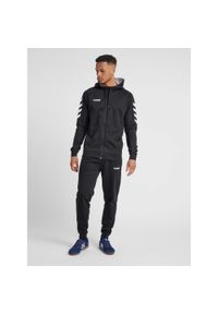 Bluza z kapturem sportowa męska Hummel Go Cotton Zip Hoodie. Typ kołnierza: kaptur. Kolor: czarny, biały, wielokolorowy. Sport: taniec, joga i pilates