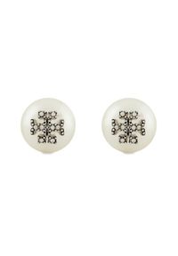 Tory Burch Kolczyki Kira Pearl Stud 163698 Biały. Kolor: biały