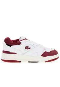 Buty Lacoste Lineshot 746SMA0075-2G1 - białe. Kolor: biały. Materiał: guma, poliester, syntetyk, materiał, skóra. Szerokość cholewki: normalna