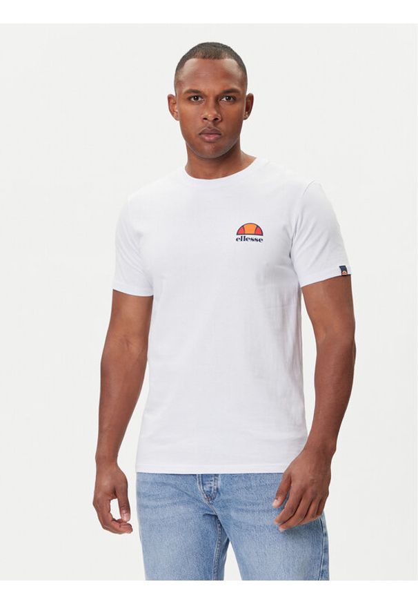 Ellesse T-Shirt Canaletto SHS04548 Biały Regular Fit. Kolor: biały. Materiał: bawełna
