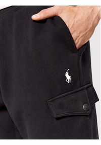 Polo Ralph Lauren Spodnie dresowe 710860590001 Czarny Regular Fit. Kolor: czarny. Materiał: dresówka, syntetyk, bawełna