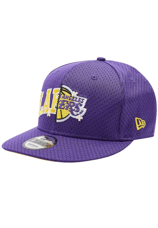 Czapka z daszkiem męska New Era NBA Half Stitch 9FIFTY Los Angeles Lakers Cap. Kolor: fioletowy. Materiał: poliester