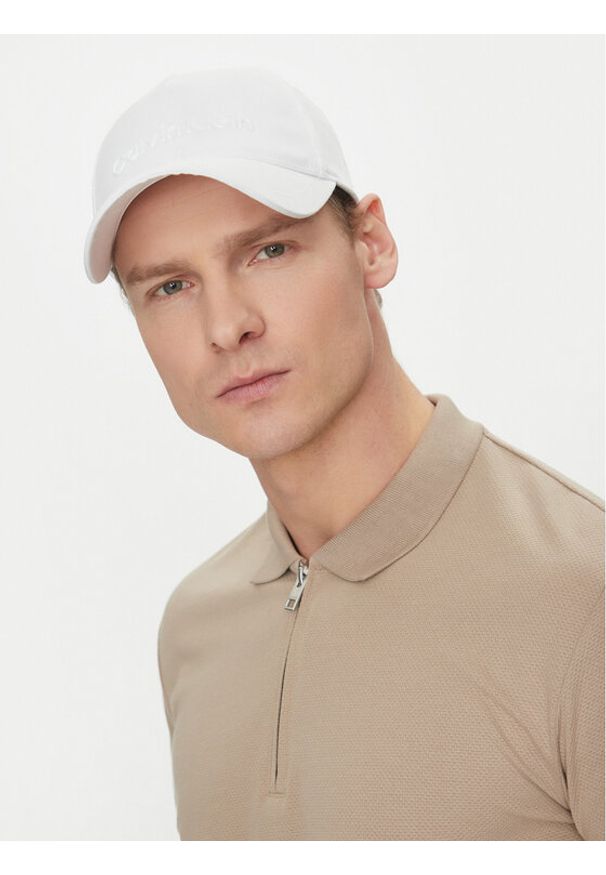 Calvin Klein Czapka z daszkiem K50K511987 Biały. Kolor: biały. Materiał: materiał, bawełna