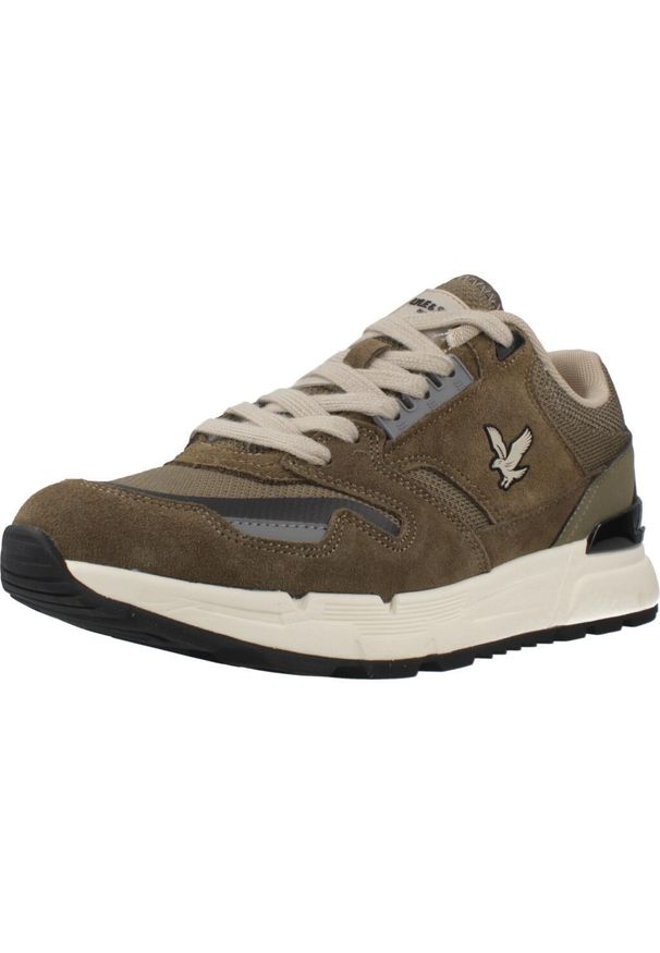 LYLE AND SCOTT - Buty LYLE&SCOTT FOREVER003 Zielony. Kolor: zielony. Materiał: tkanina, skóra. Sport: turystyka piesza