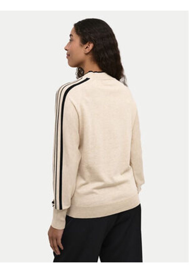 Kaffe Sweter Henriette 10509113 Beżowy Regular Fit. Kolor: beżowy. Materiał: wiskoza