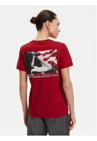 Guess T-Shirt W5RI04 I3Z14 Czerwony Regular Fit. Kolor: czerwony. Materiał: bawełna #4