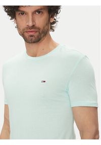 Tommy Jeans T-Shirt DM0DM20363 Zielony Slim Fit. Kolor: zielony. Materiał: bawełna #3