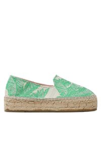 Manebi Espadryle Cotton Jaquard Double Sole Espadrilles G 4.8 D0 Zielony. Kolor: zielony. Materiał: materiał #1