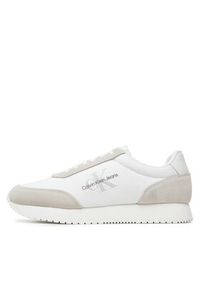 Calvin Klein Jeans Sneakersy Retro Runner Low Laceup Su-Ny Ml YM0YM00746 Biały. Kolor: biały #2