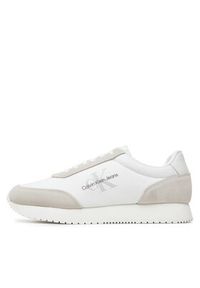 Calvin Klein Jeans Sneakersy Retro Runner Low Laceup Su-Ny Ml YM0YM00746 Biały. Kolor: biały