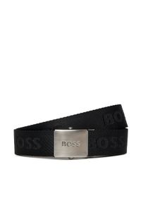 BOSS - Boss Pasek Męski Icon Ro J Sz35 50481646 Czarny. Kolor: czarny. Materiał: materiał