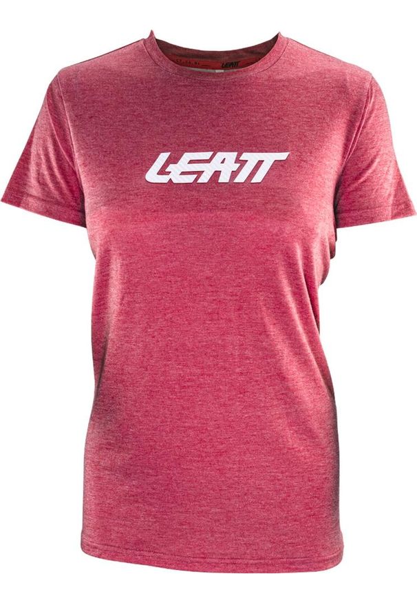 Koszulka damska LEATT T-Shirt Premium Women. Kolor: czerwony. Sport: kolarstwo