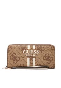Guess Duży Portfel Damski Laurell II Slg SWOS74 59146 Beżowy. Kolor: beżowy. Materiał: skóra