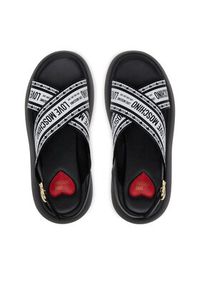 Love Moschino - LOVE MOSCHINO Sandały JA16207I0MIX200A Czarny. Kolor: czarny. Materiał: materiał #5
