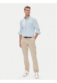 TOMMY HILFIGER - Tommy Hilfiger Koszula MW0MW39431 Błękitny Regular Fit. Kolor: niebieski. Materiał: bawełna #3