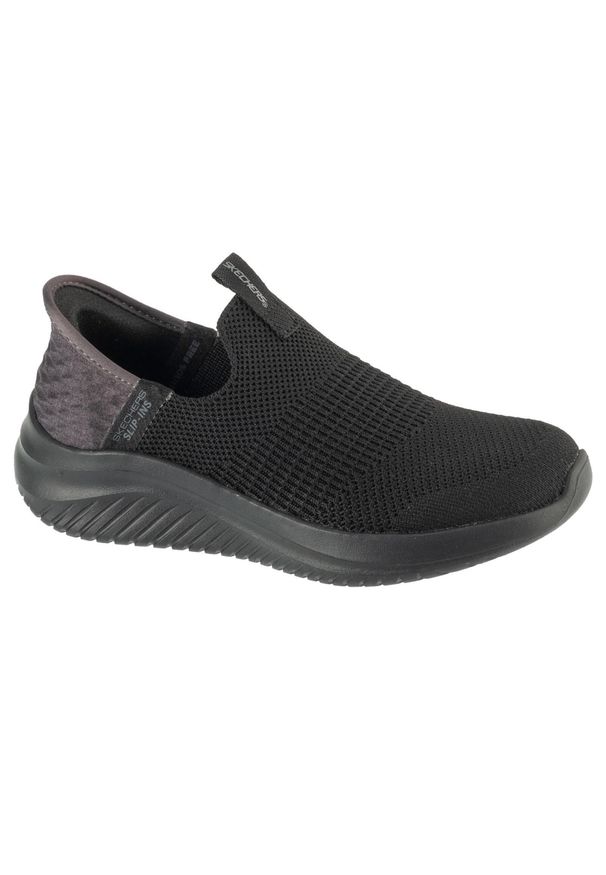skechers - Buty sportowe Sneakersy dziewczęce, Slip-Ins Ultra Flex 3.0 - Smooth Step. Kolor: czarny. Sport: turystyka piesza